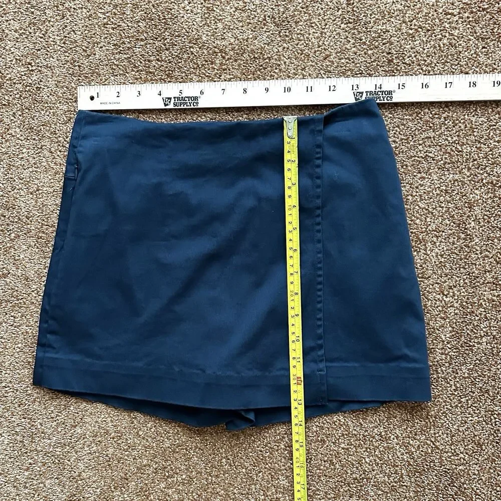 Gretchen Scott Performance Skippy Skort Women Sm Navy Blue Pockets Preppy Golf